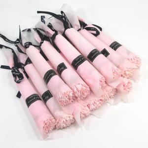 카네이션 비누꽃 한송이 핑크