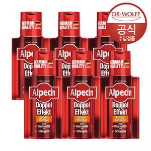 [본사공식] 알페신 더블이펙트 카페인샴푸 200ml 6개