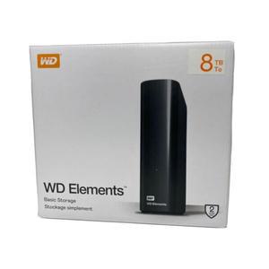 WD Elements 데스크탑 외장 하드 드라이브 8TB USB 3.0 - 블랙 (WDBWLG0080HBK-NESN)