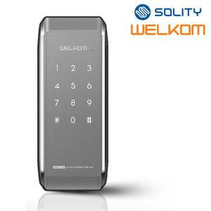 솔리티 웰콤 WAT110 샷시문용 번호키 샤시문 패션문 샷시 현관문 디지털도어락 보조키 가마찌도어 터닝도어