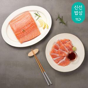 [품질보장] 노르웨이 슈페리어급 생연어회 필렛 300g+소스/해동지