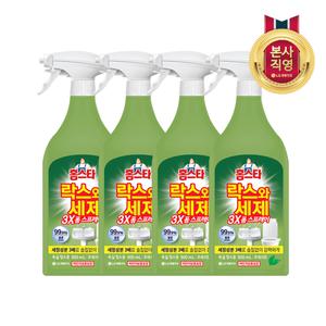 [기타]홈스타 락스와세제 욕실청소용 폼 스프레이 후레쉬 500ml x 4개