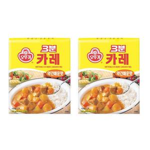 오뚜기 3분 카레 약간 매운맛 200g 12개