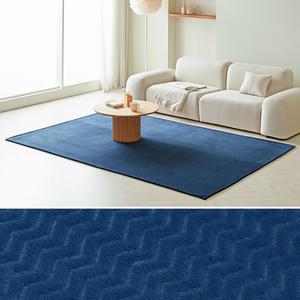 웰러그 이지케어 포레스트 단모 러그 워셔블 카페트 네이비, 200x300, 1개