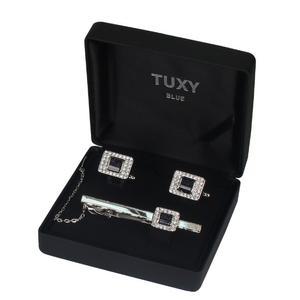 사각 퍼플 큐빅 넥타이 커프스,핀세트 T225ACAC932-T225ACAP932