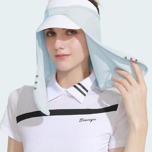 썬캡 캡모자 장착용 자외선차단 햇빛가리개 여자 골프마스크 피부보호 속건성 캐디