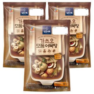 CJ 삼호 가쓰오모둠어묵탕, 413g, 3개