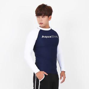 아쿠아티카 남성 래쉬가드 AQAMAC 상의단품 네이비화이트 105호, 1개