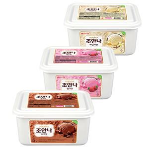 조안나 5리터 바닐라1개+딸기1개+초코1개