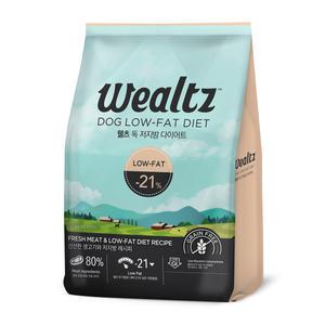 웰츠 강아지사료 저지방다이어트, 2.1kg, 1개