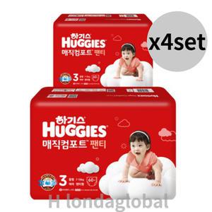 하기스 매직 컴포트 뉴 팬티 여아 3단계 기저귀 60 x8