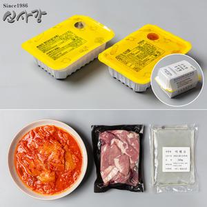 [수원맛집_신사강] 인기세트5팩_김치찌개x2+김치찜x2+흑돼지고기x1 가정식 간편조리 혼밥