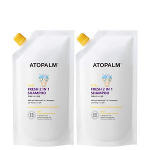 아토팜 키즈 프레쉬 2in1 샴푸 리필 250ml 2개