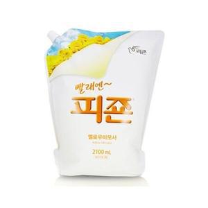 피죤 섬유 유연제 옐로우미모사 2.1L 4개 세탁 빨래