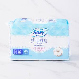 LG 쏘피 바디피트 천연코튼 롱 무향 팬티라이너 40p