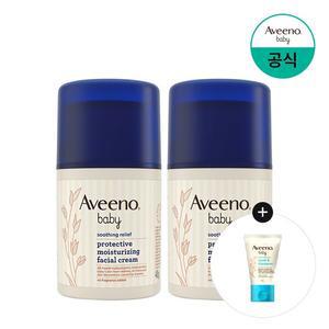 베이비 수딩릴리프 프로텍티브 페이셜크림 48g x2 + 증) 데일리 워시 샴푸 20ml
