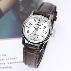 CASIO LTP-V002L-7B2 여성 가죽 손목 시계 c10