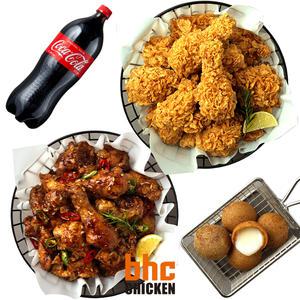 [BHC] 맛초킹+후라이드+치즈볼+콜라1.25L