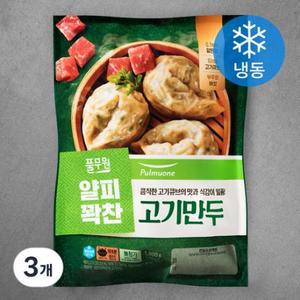 풀무원 얇은피 꽉찬속 고기만두 (냉동), 1kg, 3개 one option