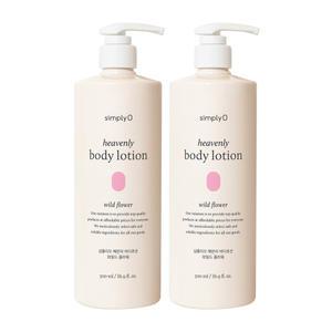 [유통기한 임박] 심플리오 헤븐리 바디로션 와일드플라워, 500ml, 2개