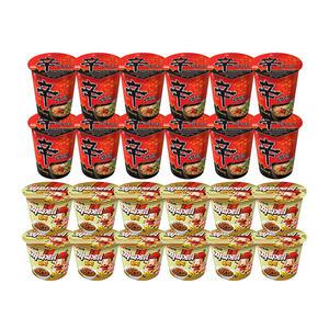 농심 신라면컵, 65g, 6개입, 2개 + 짜파게티범벅, 70g, 6개입, 2개