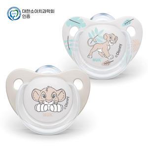 누크 디즈니 노리개젖꼭지 S2 (6~18개월) 라이온킹 2개입/쪽쪽이