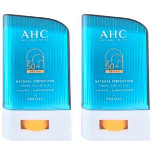 AHC 내추럴 퍼펙션 프레쉬 선스틱 22g x 2개 끈적임없는선크림 산뜻한선크림 물놀이선크림 순한선크림