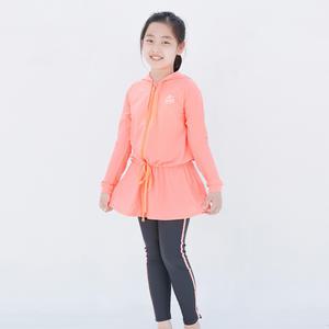 베이직엘르 롱 집업 래쉬가드 워터레깅스 세트 BEG-V602C 11 (상의+하의), 1개
