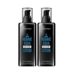 퓨어덤 옴므 아쿠아 올인원 로션 남성 150ml 2개