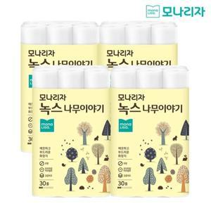 [신세계몰]모나리자 녹스 나무이야기 화장지 27Mx30롤x4팩[120롤]