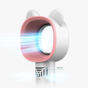 날개없는 휴대용 선풍기 USB 무선 고양이 켐핑 어린이 미니 야외