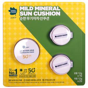 그린핑거 순한 무기자차 선쿠션 본품 12g+리필12gx2개  코스트코