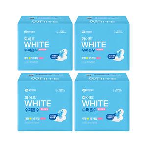 화이트 수퍼흡수 중형 18P, 2개 + 대형 16P, 2개