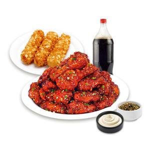 [60계치킨] 푸하핫치킨&포테이토치즈스틱&콜라1.25L