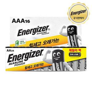 [에너자이저] 알카라인 건전지 AA 24입+AAA 16입