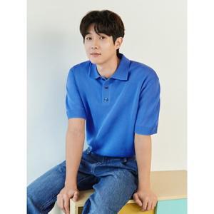[롯데백화점]프로젝트엠 남성 오버핏 카라 반팔 스웨터 EPE2ER1100