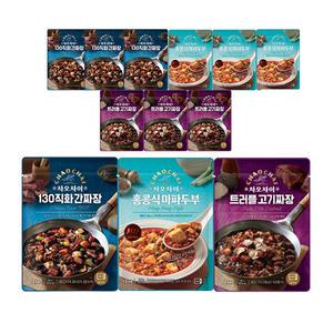 차오차이 트러플고기짜장, 180g, 4개+차오차이 홍콩식마파두부, 180g, 4개 + 130 직화간짜장 180g,4개