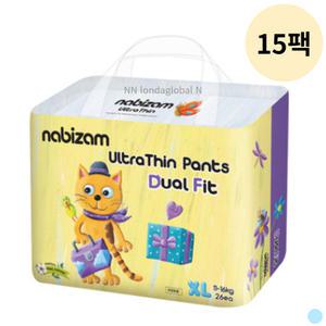 나비잠 울트라씬 듀얼핏 팬티 기저귀 특대형 26p 15팩