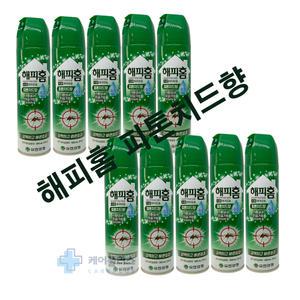 유한양행 해피홈 수성 에어로솔 피톤치드향 500ml X 10개 모기 파리 해충 바퀴벌레 살충제