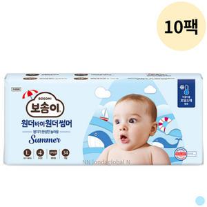 보솜이 원더바이 여름 팬티 기저귀 대형 34p 10팩