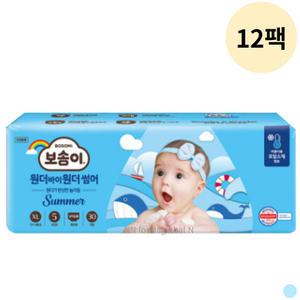 보솜이 원더바이 여름 뉴 팬티 기저귀 특대 30p 12팩