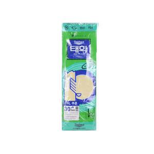 00042 태화고무장갑-꽃밴 L /10개/아이보리