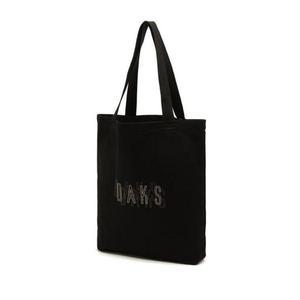[갤러리아] DBBA4F338BK 닥스  블랙 로고 프린팅 면 에코백