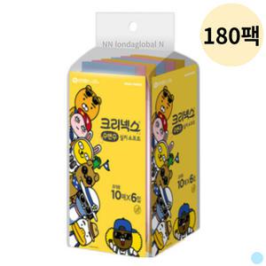 크리넥스 카카오 국산 휴대용 물티슈 대량 10p 180팩