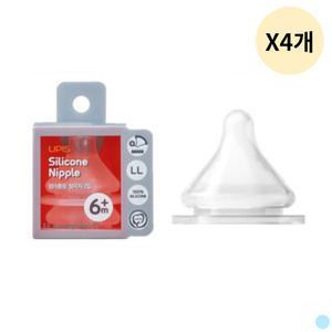 유피스 엄마품애 젖병 젖꼭지 LL사이즈 2입 X4개
