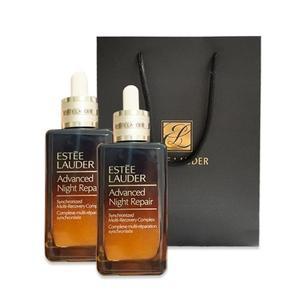 [해외직구] 에스티로더 어드밴스드 나이트 리페어 갈색병 세럼 100ml + 100ml 기프트 세트 (쇼핑백 포함)
