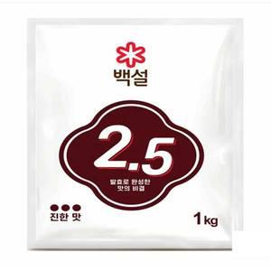 CJ제일제당 백설 핵산2.5 1kg / 발효조미료2.5
