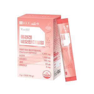[본사직영] 종근당 벤비티 콜라겐 비오틴 더블업 3g (30포x1박스) 저분자 개별인정형원료