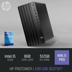 ⓒ HP 프로 타워 280 G9R 9D3T5PT i5-13400 8GB 512GB WIN11 / 비즈니스 사무 인강용 가정용 데스크탑 본체