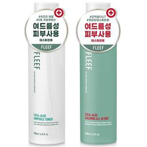 플리프 시카알로에 앰플 토너 + 알로에 카밍 올인원 로션 1세트 맨즈